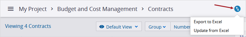 Excel button